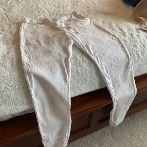 Venti 6 white crinkle jogger